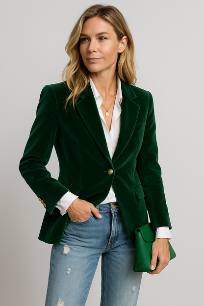 Women's Velvet Blazer - VibreMode