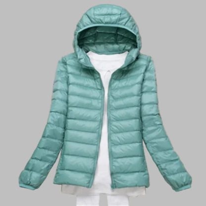 Women's Down Parka Coat Lightweight Hooded