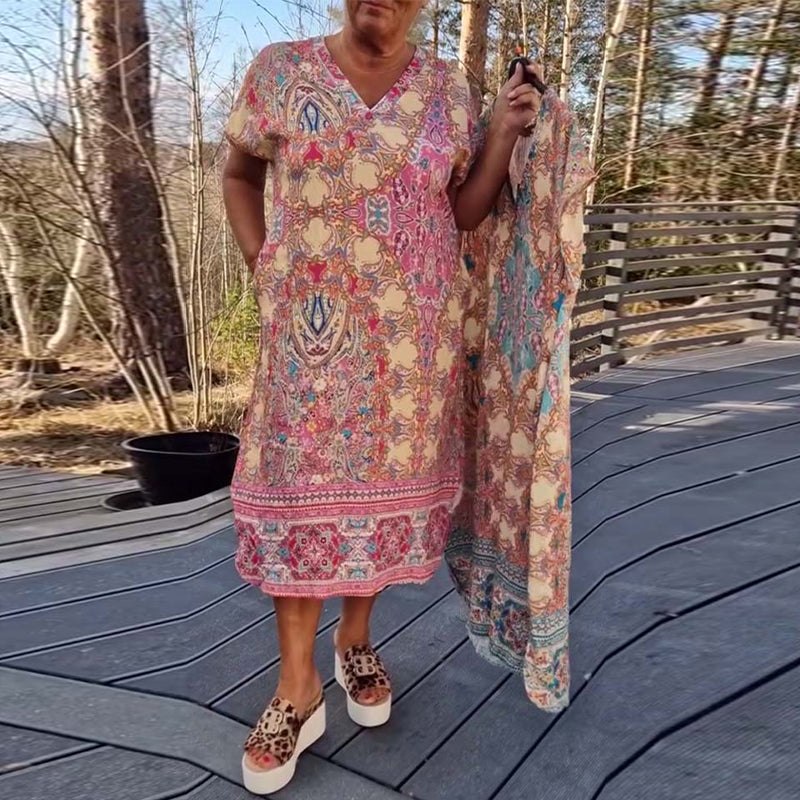 Casual Summer Print Sundress