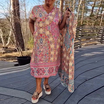Casual Summer Print Sundress