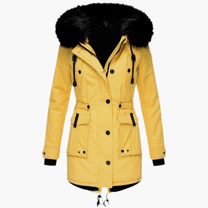 Women's Hooded Parka Coat Insulated Waterproof Black
