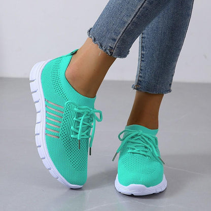 Comfortable Air Mesh Womens Walking Sneakers Lightweight Shoes