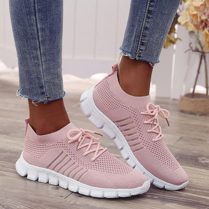 Comfortable Air Mesh Womens Walking Sneakers Lightweight Shoes