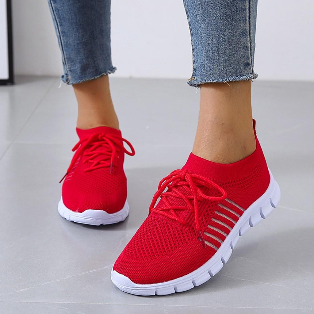 Comfortable Air Mesh Womens Walking Sneakers Lightweight Shoes