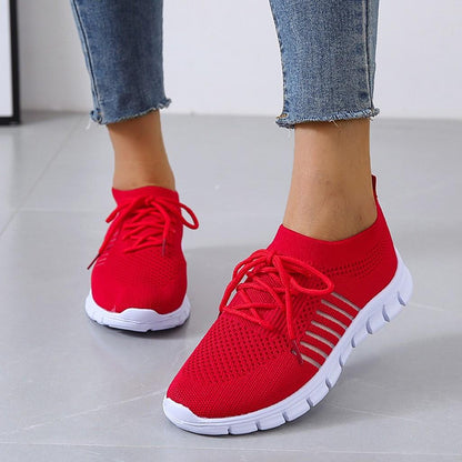 Comfortable Air Mesh Womens Walking Sneakers Lightweight Shoes