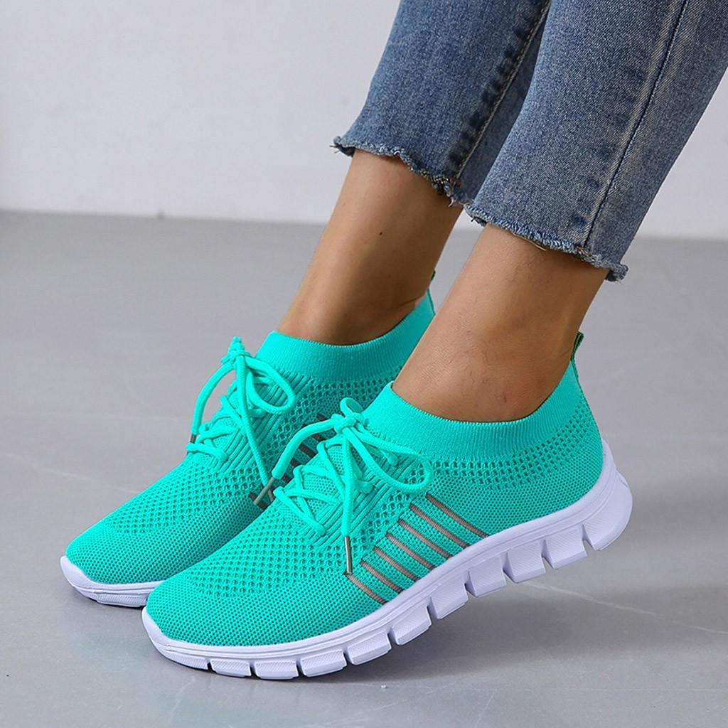 Comfortable Air Mesh Womens Walking Sneakers Lightweight Shoes