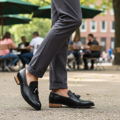 Premium Leather Driving Loafers For Men
