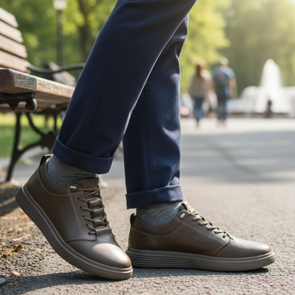 Authentic Leather Classic Lace Up Shoes