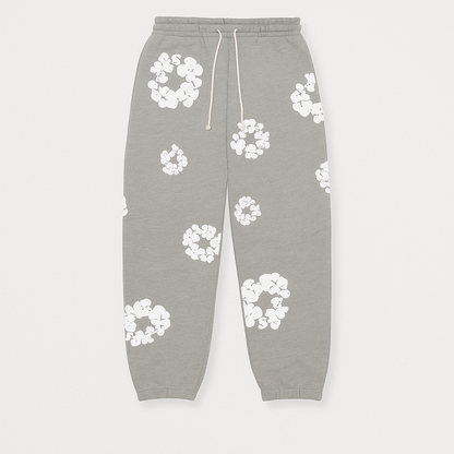 Women's Floral Tracksuit Pants Sweatshirt Set