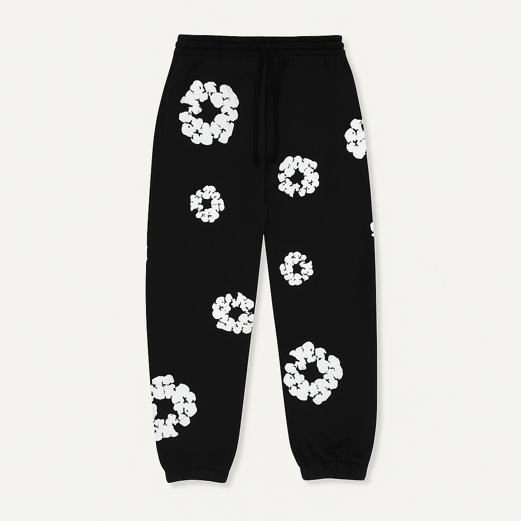 Women's Floral Tracksuit Pants Sweatshirt Set