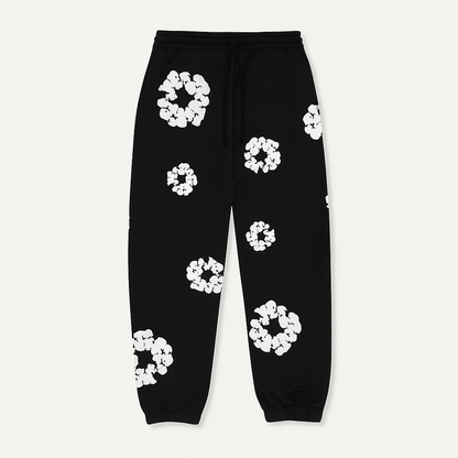 Women's Floral Tracksuit Pants Sweatshirt Set