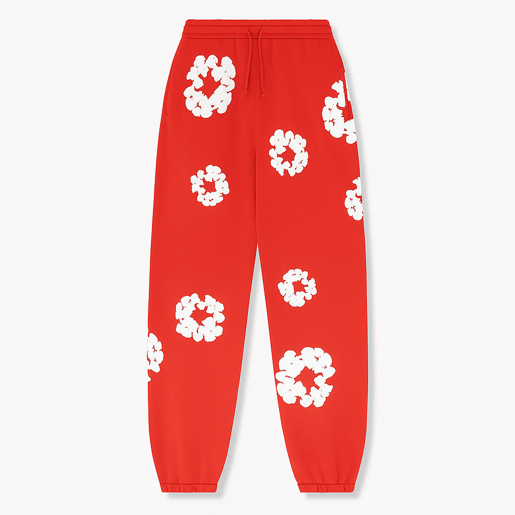 Women's Floral Tracksuit Pants Sweatshirt Set