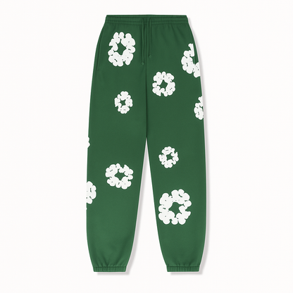 Women's Floral Tracksuit Pants Sweatshirt Set