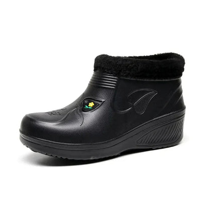 Women's Waterproof Ankle Boots Insulated Winter Black - VibreMode