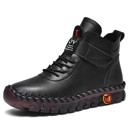 Waterproof Lace-Up Boots for Women – Warm & Stylish Comfort