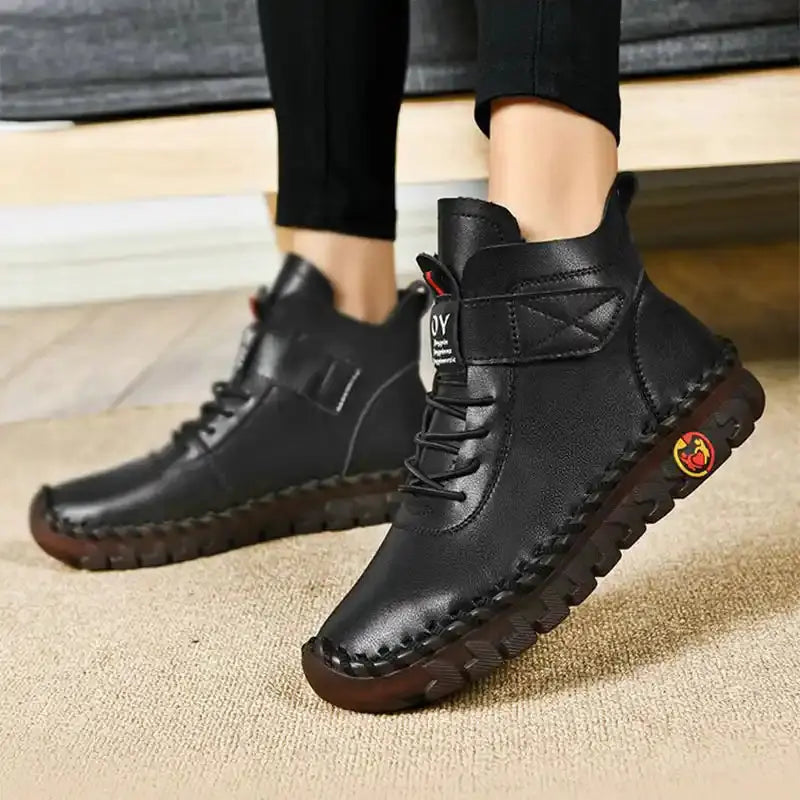 Women's Waterproof Boots Lace-Up Warm Comfortable - VibreMode