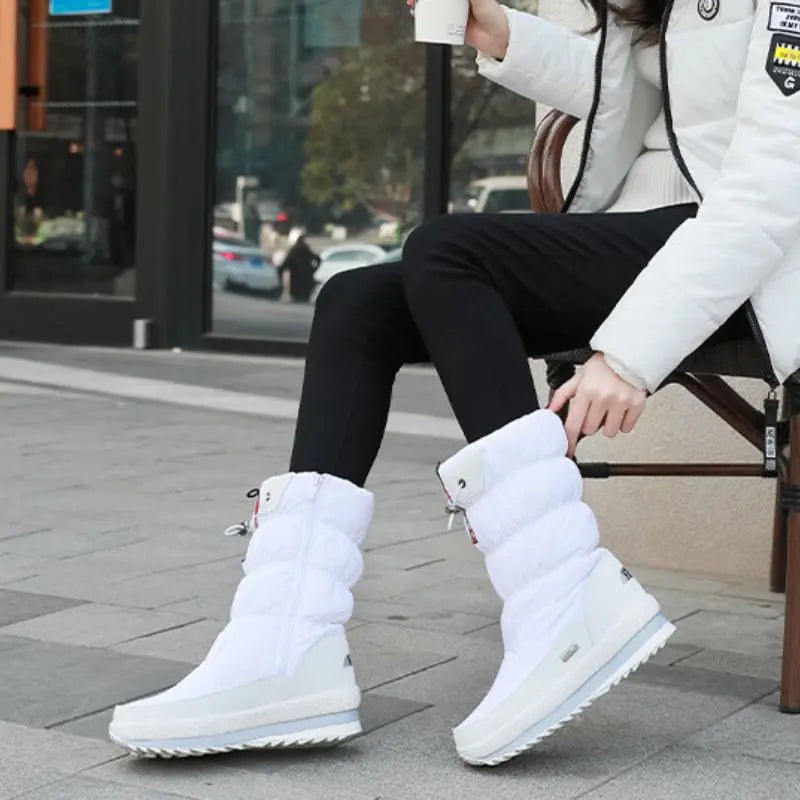 Women's Waterproof Mid-Calf Winter Boots - VibreMode