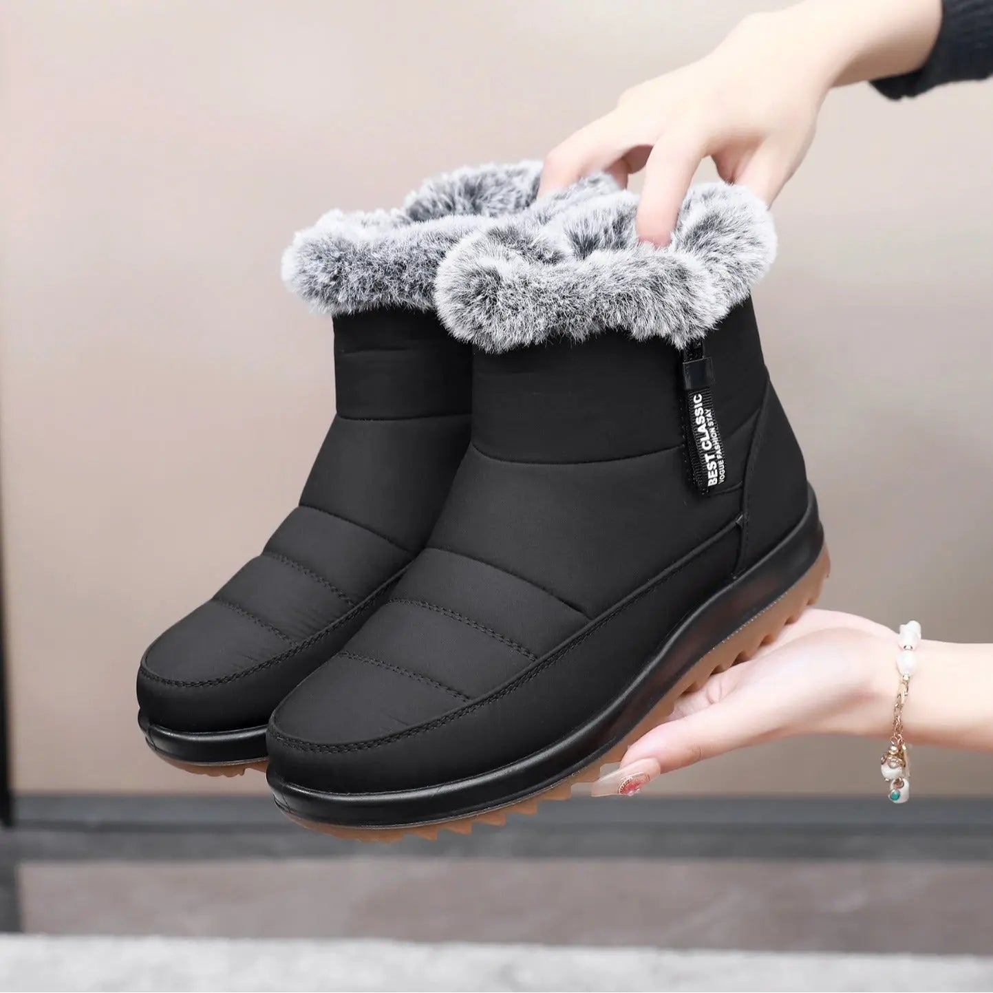 Waterproof Winter Boots for Women – Stylish & Comfortable Mid-Calf Design