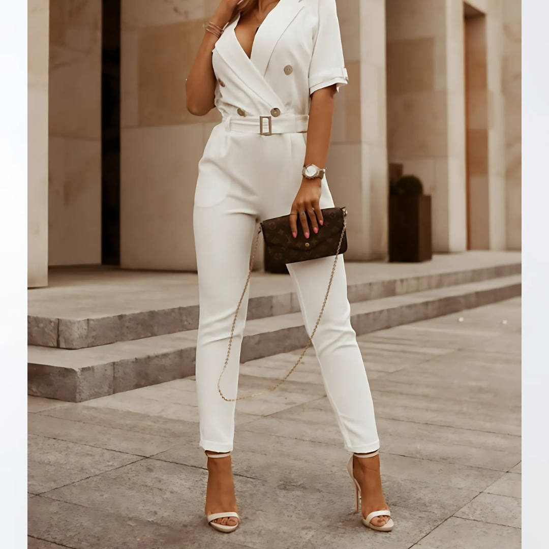 Women's Elegant Jumpsuit Belted
