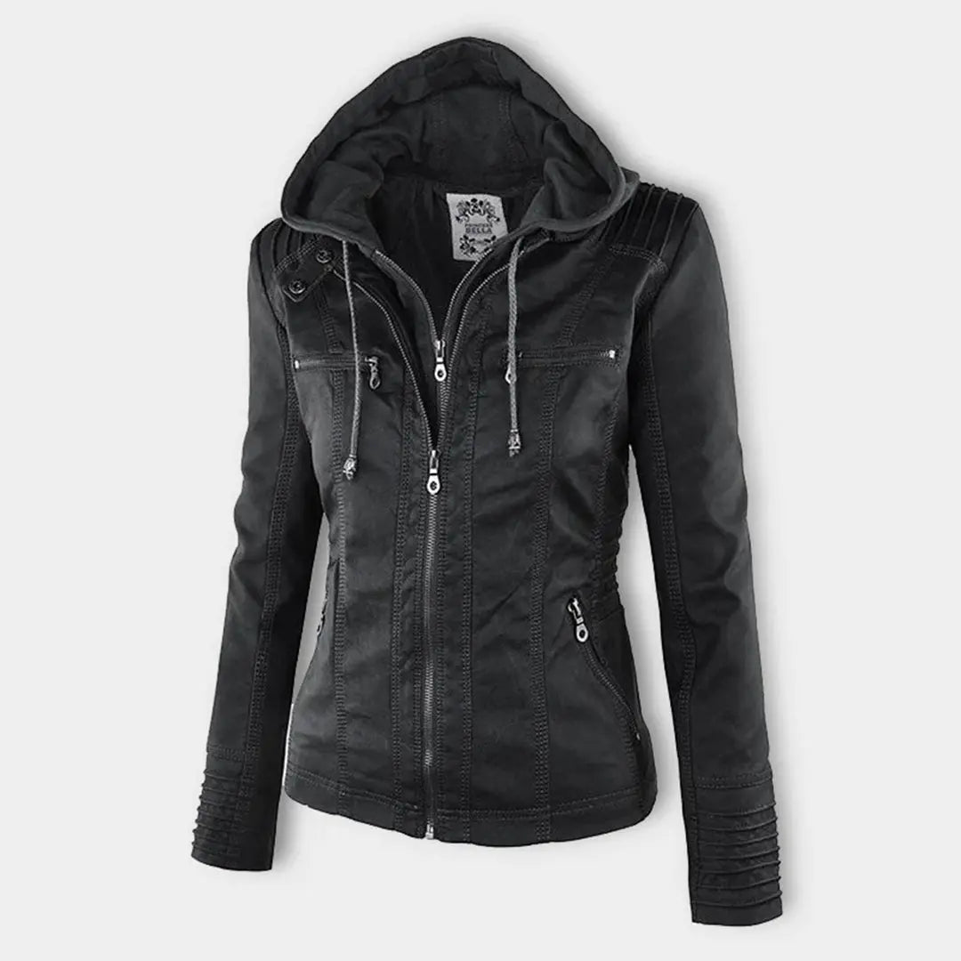 Weatherproof Leather Jacket for Women – Stylish & Functional Design 3