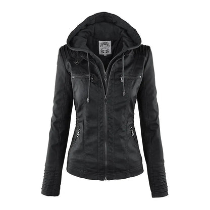 Weatherproof Leather Jacket for Women – Stylish & Functional Design 9