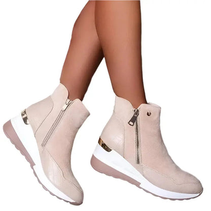 Wedge Heel Winter Boots for Women – Stylish & Cozy Comfort