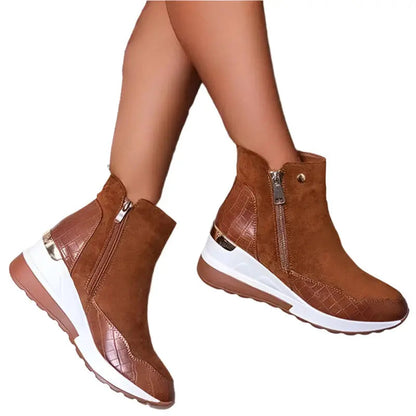 Wedge Heel Winter Boots for Women – Stylish & Cozy Comfort