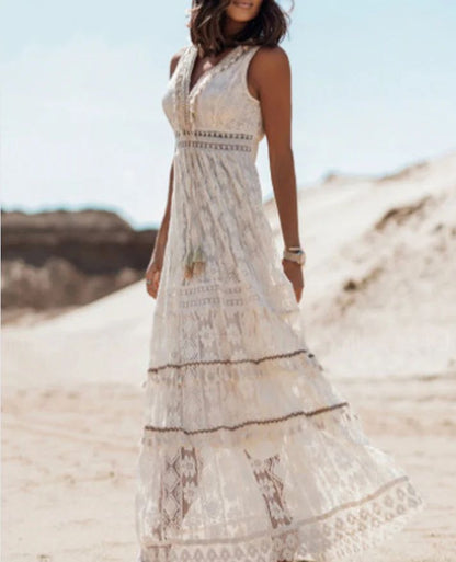 Women's Boho Printed Maxi Dress