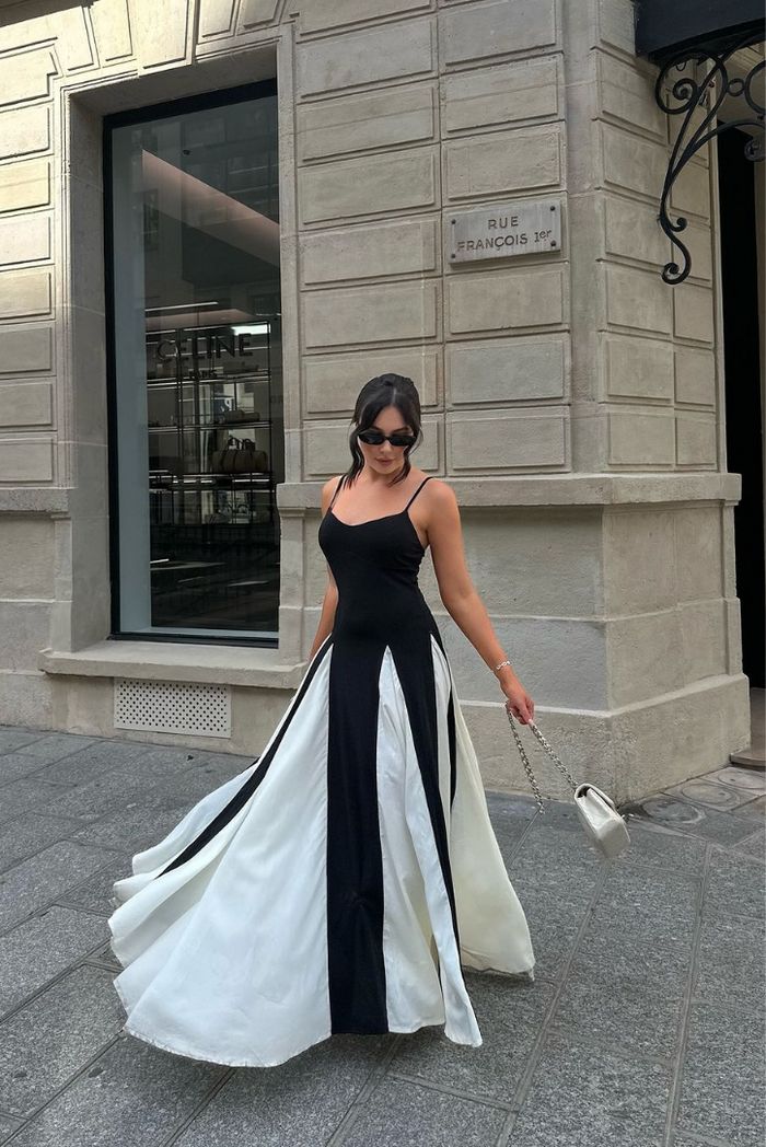 Elegant Women's Lace Long Wedding Guest Dress