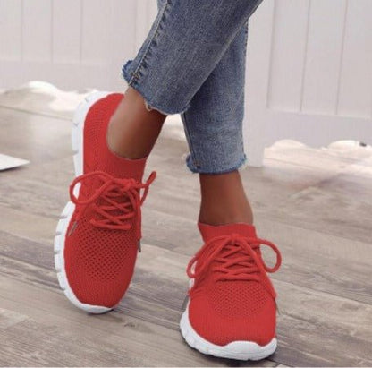 Women's Lightweight Sneakers Lace-Up Running Shoes