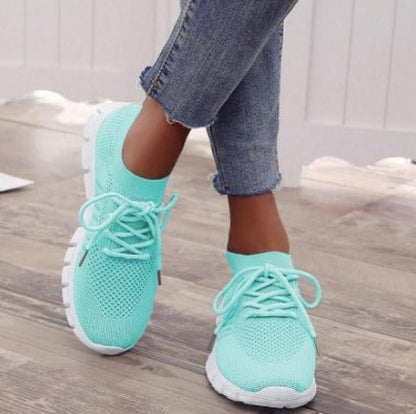 Women's Lightweight Sneakers Lace-Up Running Shoes