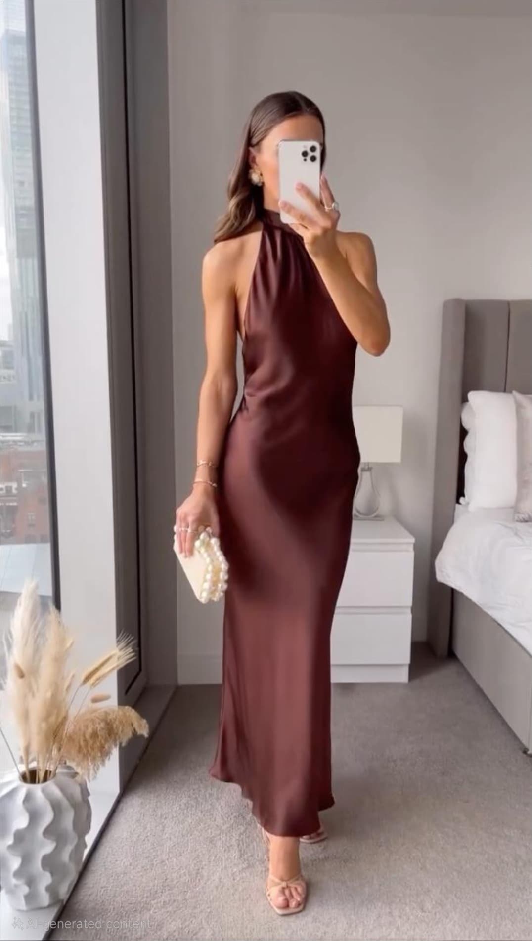 Women's Velvet Midi Dress Evening Wear Dusk - VibreMode