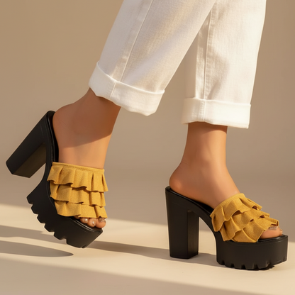Milana Women's Platform Block Heel Sandals