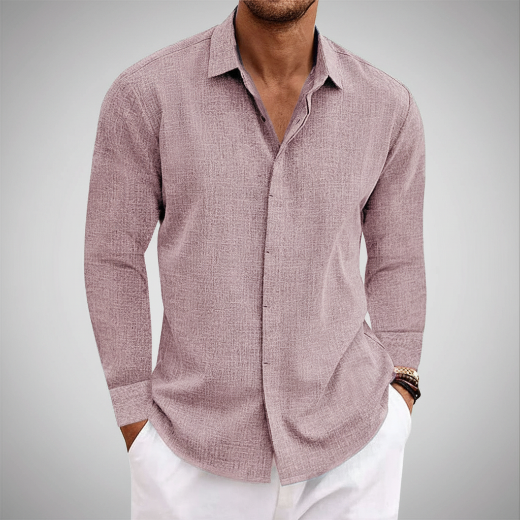 Shoreline Men's Collared Full Sleeve Shirt