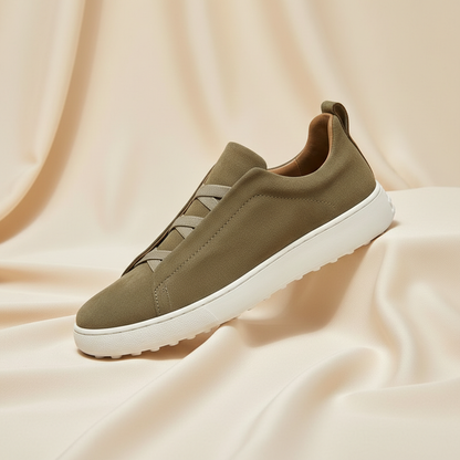 Lusano Men's Suede Sneakers Brown
