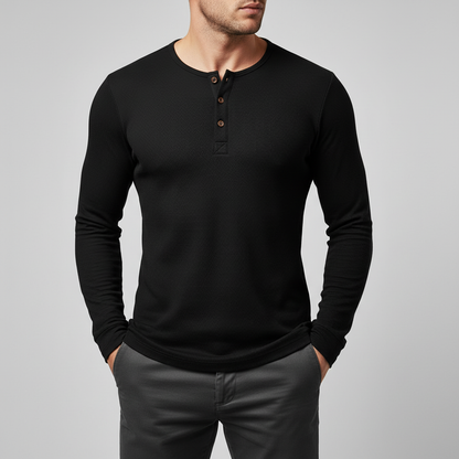 Lusso Men's Long Sleeve Dress Shirt