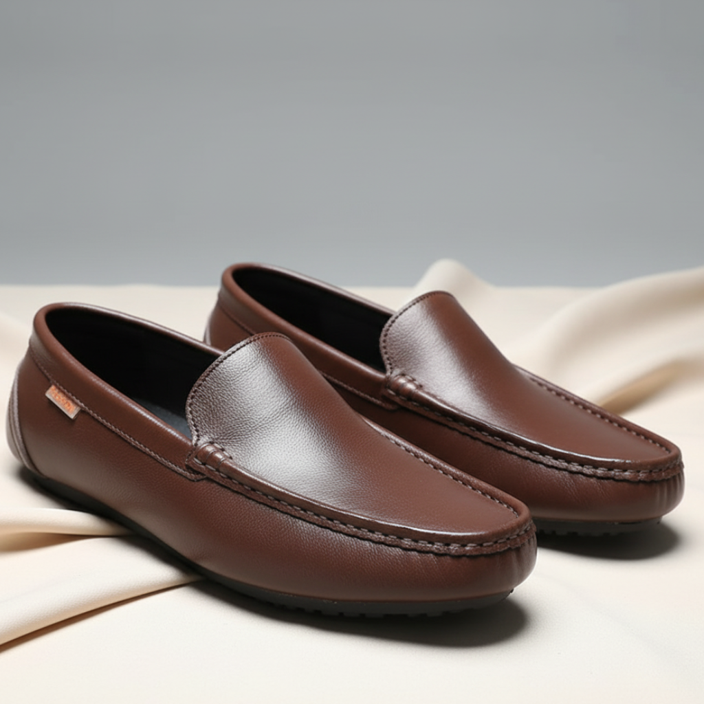 Monatro Men's Leather Loafers Comfortable