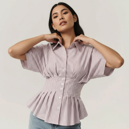 Women's Short Sleeve Peplum