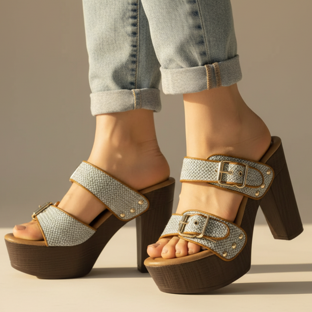 Women's Buckle High Heels Comfortable