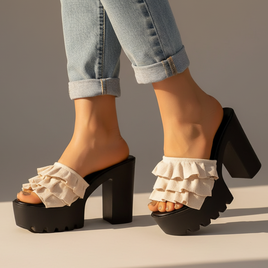 Milana Women's Platform Block Heel Sandals