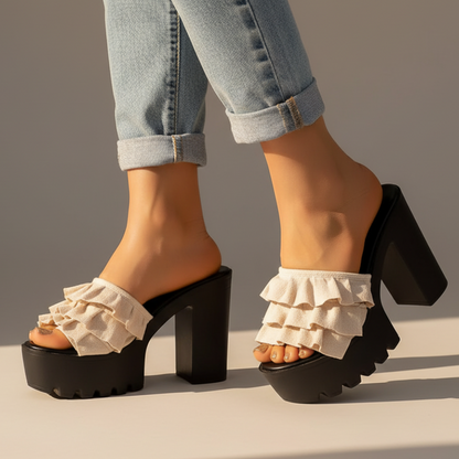 Milana Women's Platform Block Heel Sandals