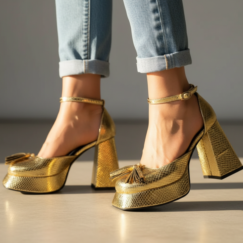 Women's Exotic Midnight High Heels - VibreMode