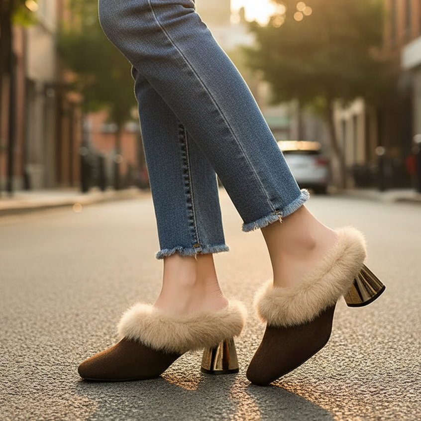 Whisper Fur Mule Shoes