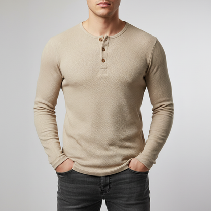 Lusso Men's Long Sleeve Dress Shirt
