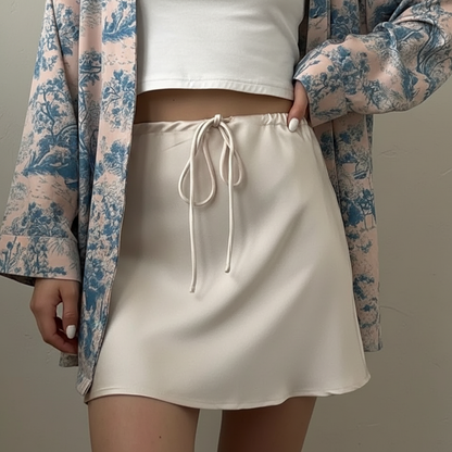 Women's Satin Mini Skirt