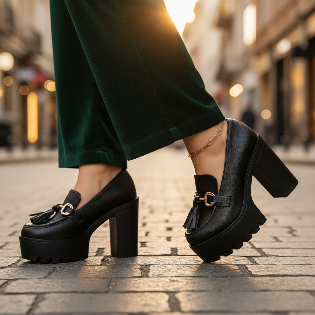 Women's Savina Platform Block Heel Shoes