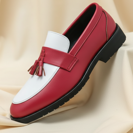 Landen Men's Leather Tassel Loafers - VibreMode