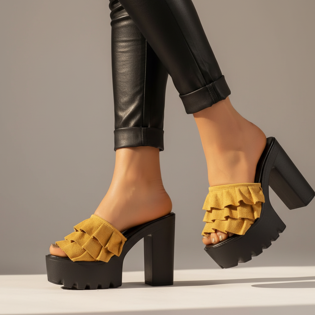 Milana Women's Platform Block Heel Sandals - VibreMode