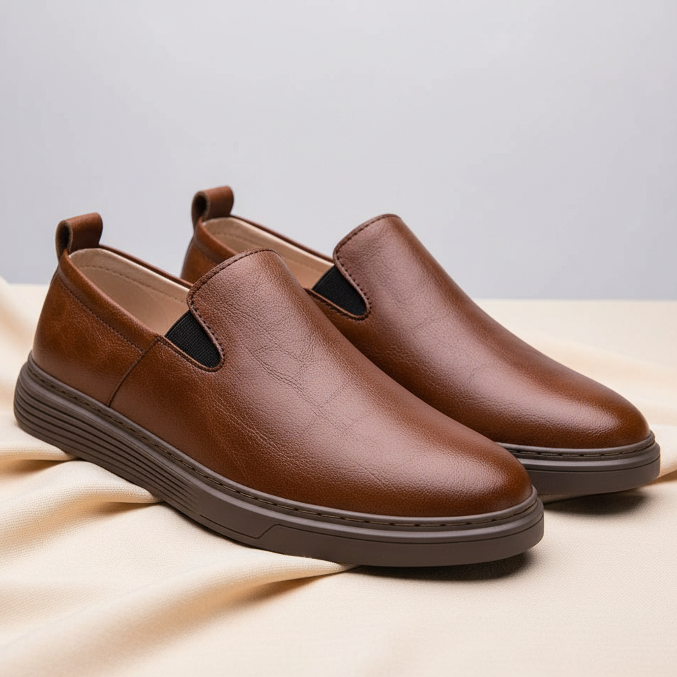 Panache Mens Leather Loafers