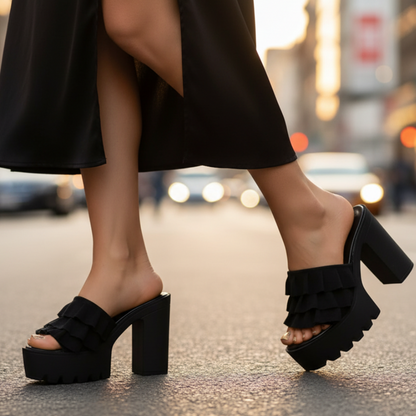 Milana Women's Platform Block Heel Sandals